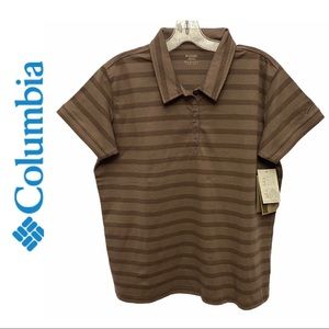 Columbia Women’s Tonal Stripe Short Sleeve Polo